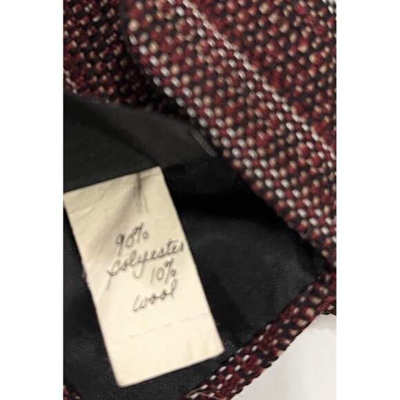 Wembley Blue Maroon Men's Necktie 10% Wool Tie 3.5” W 54.5” Long Vintage Retro - Picture 4 of 7